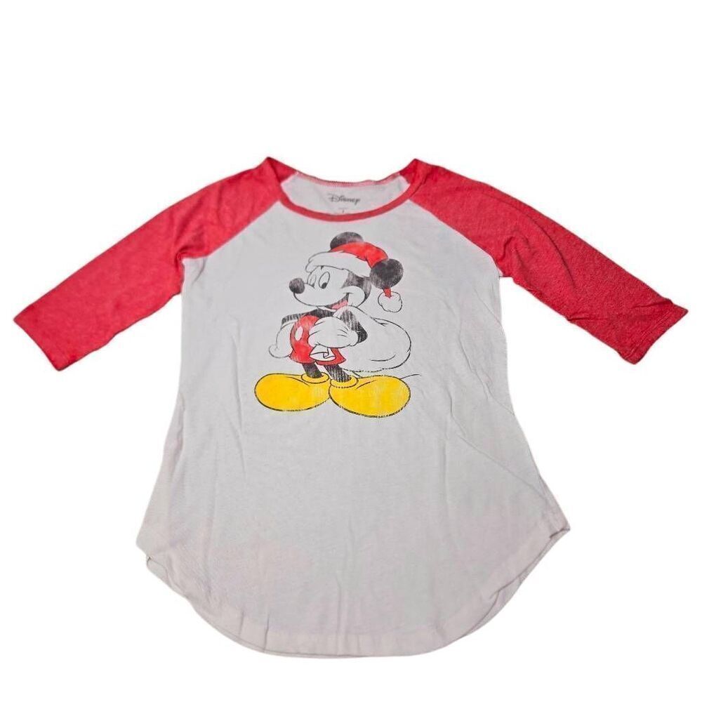 Disney Santa Mickey Mouse Christmas shirt S
